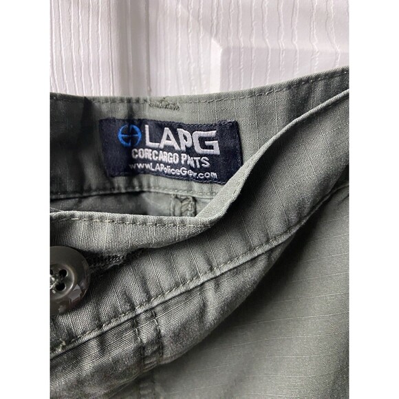 LAPG Tactical Pants Mens 42 x 25 Cropped Cargo Shorts Army Green Canvas - Picture 4 of 7